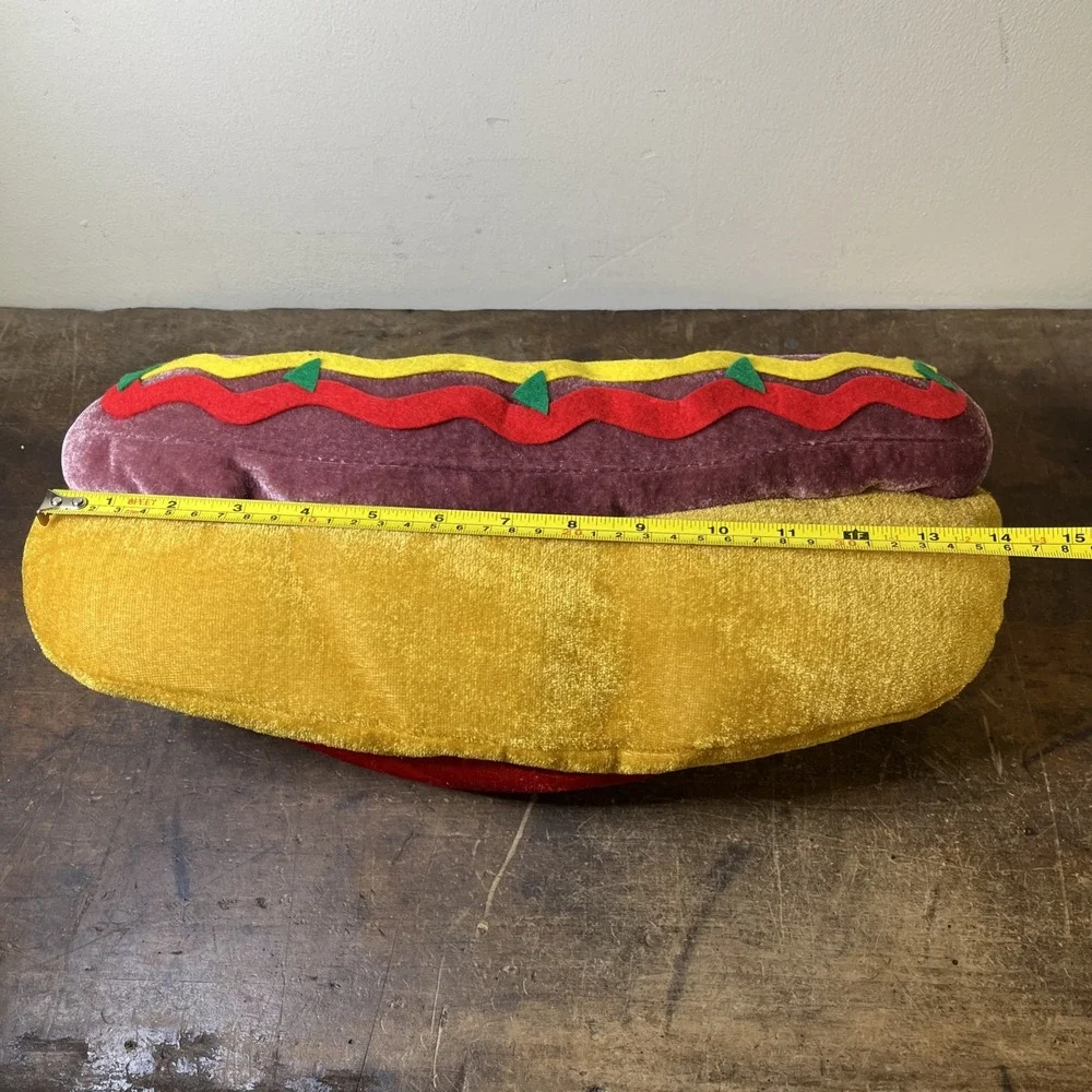 Adult Hot Dog Hat Costume Novelty Fun Dress Up Festival Adjustable